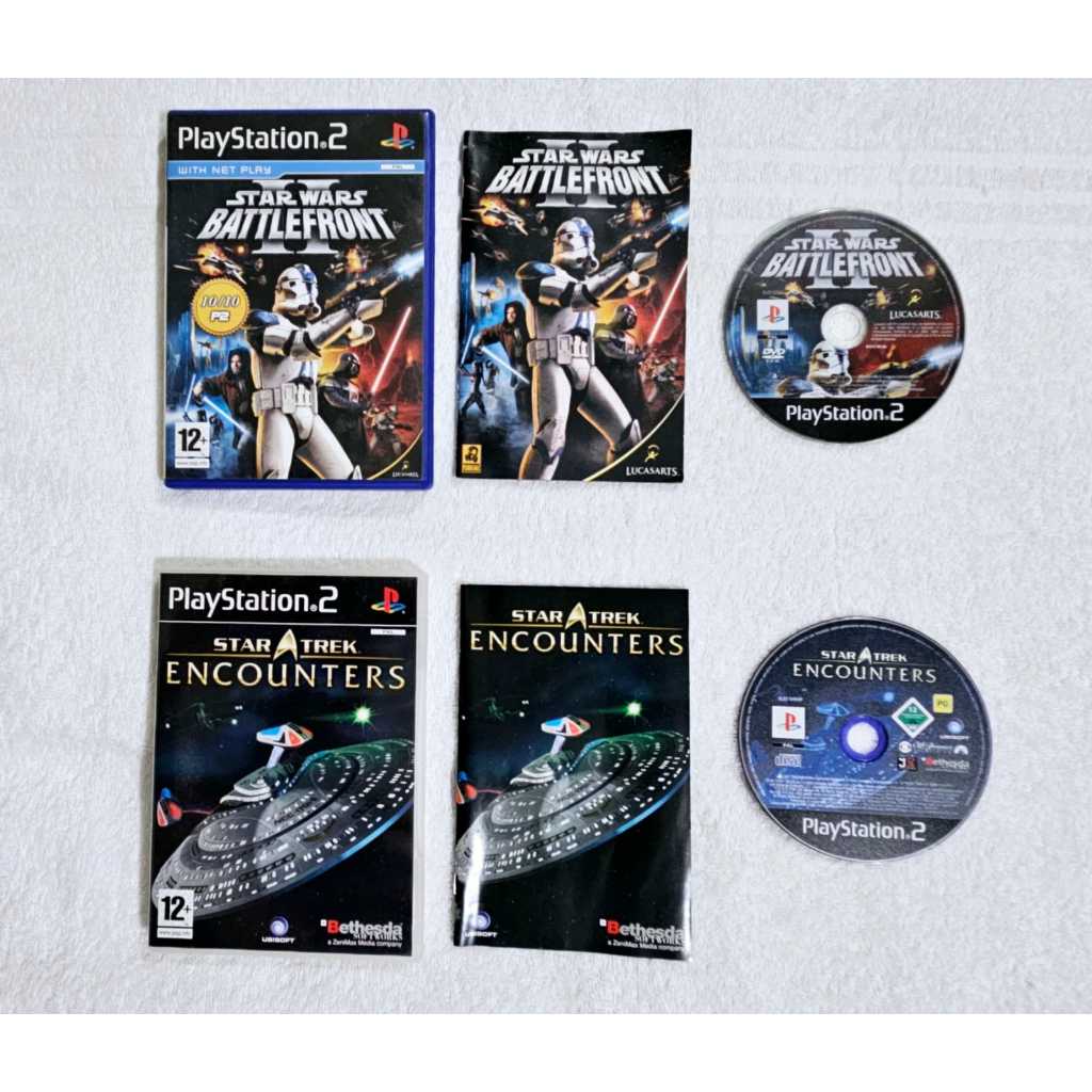 Playstation 2 Star Wars Battlefront & Star Trek Encounters Combo