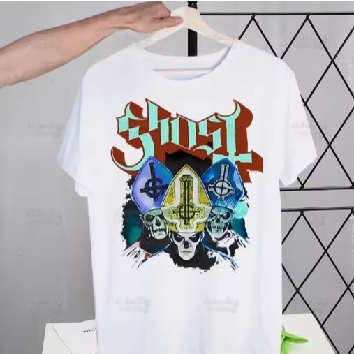 Camiseta Camisa Blusa Algodão Unissex Camiseta Banda Ghost – Rock Pesado | Estampa Exclusiva | Algodão 100%