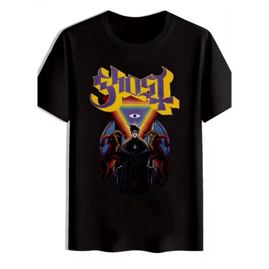 Camiseta Camisa Blusa Algodão Unissex Camiseta Ghost – Banda de Rock | Estampa Única | Malha 100% Algodão