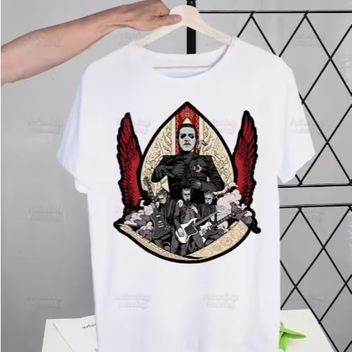 Camiseta Camisa Blusa Algodão Unissex Camiseta Ghost – Rock Metal | Edição Exclusiva | Tecido 100% Algodão