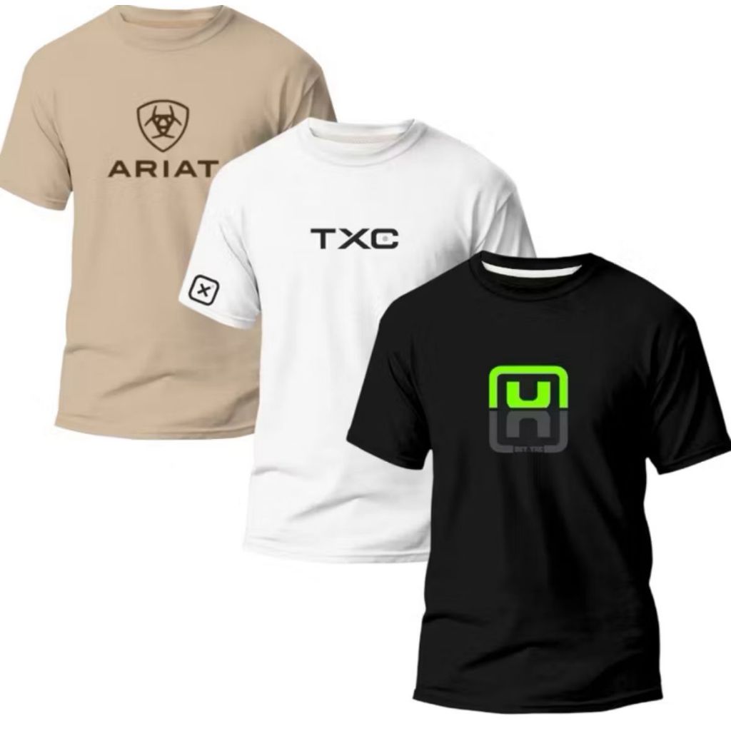 Kit 3 Camisas Ariat Masculinas Váriaveis Country Rodeio Caubói Texas