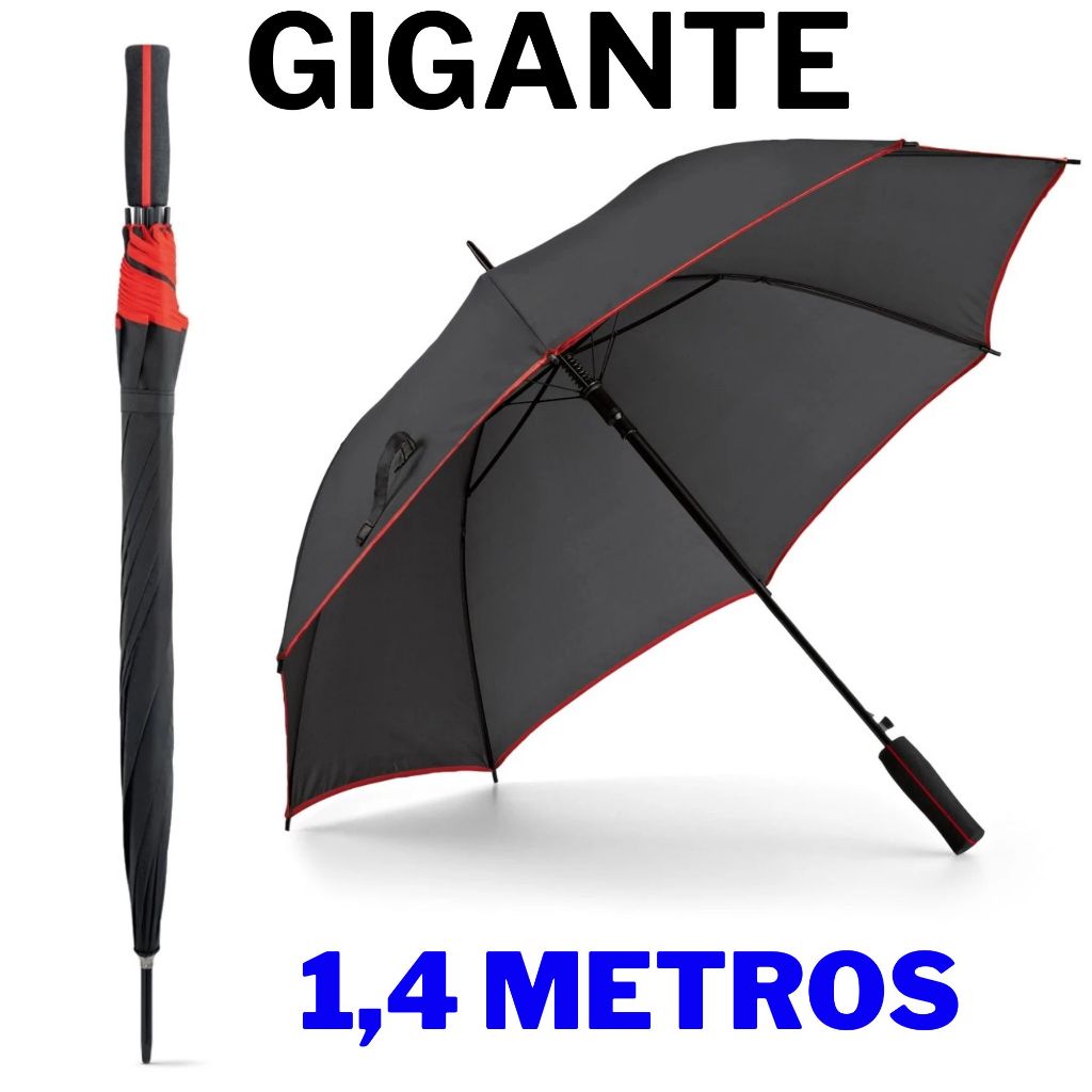 Sombrinha Guarda Chuva GIGANTE  AUTOMÁTICO 1,4 METROS  SUPER PREMIUM Reforçado Extra Grande