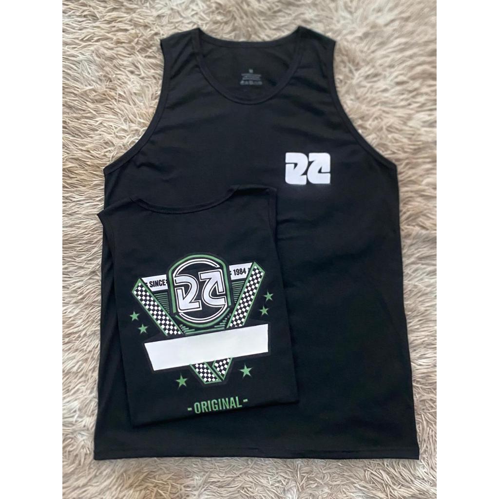 Camiseta Regata Malha Premium Estampada em Oferta na Shopee