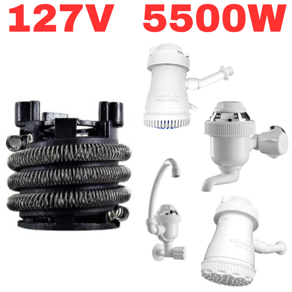 Resistência Torneira Elétrica Tradição Nova Ducha Premium Sintex 127v 5500w