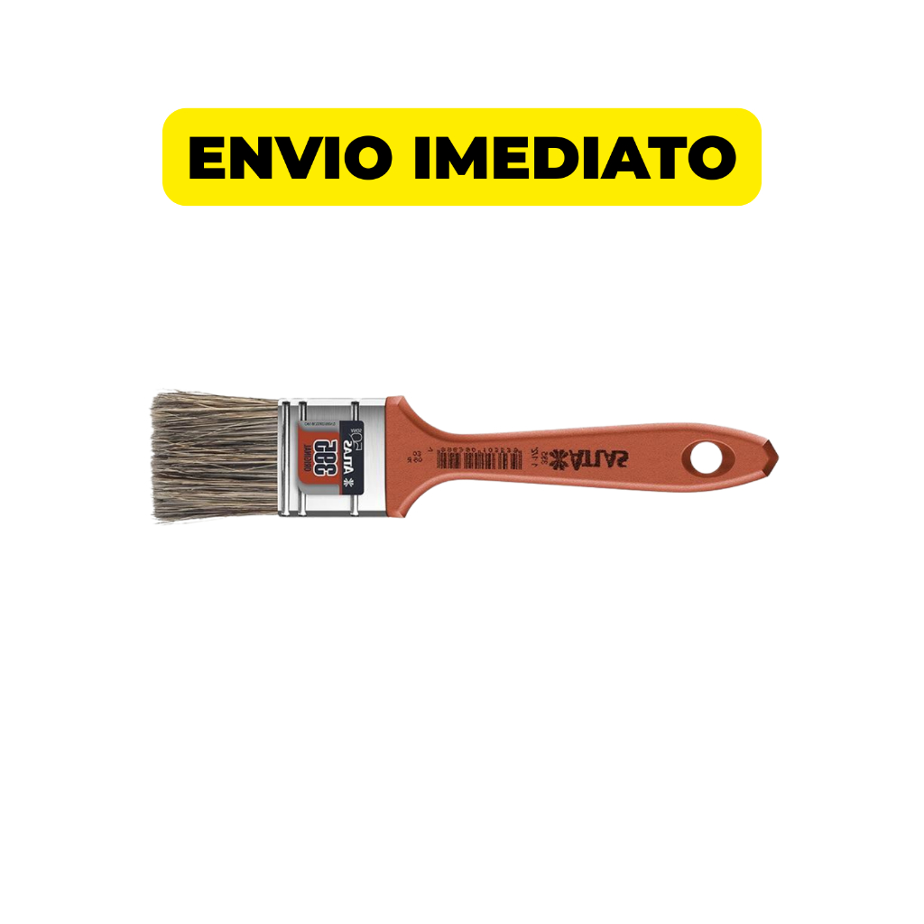 Pincel Trincha Atlas 395 Original 1.1/2" Para Esmalte e Verniz Acabamento Fino