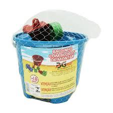Baldinho de Praia Kit Balde Praia Castelinho Areia Infantil Completo Brinquedo BG
