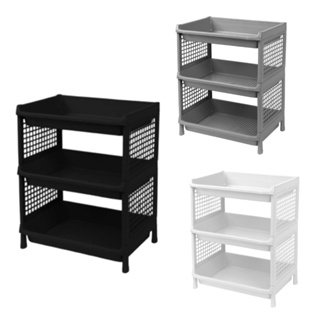 Estante 3 Prateleiras Organizadora de Plástico Modular Multiuso Cozinha Quarto Escritório Fruteira em Oferta na Shopee