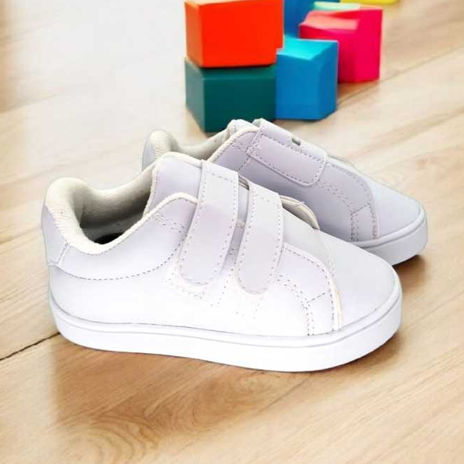 Tênis infantil casual branco menino menina em Oferta na Shopee