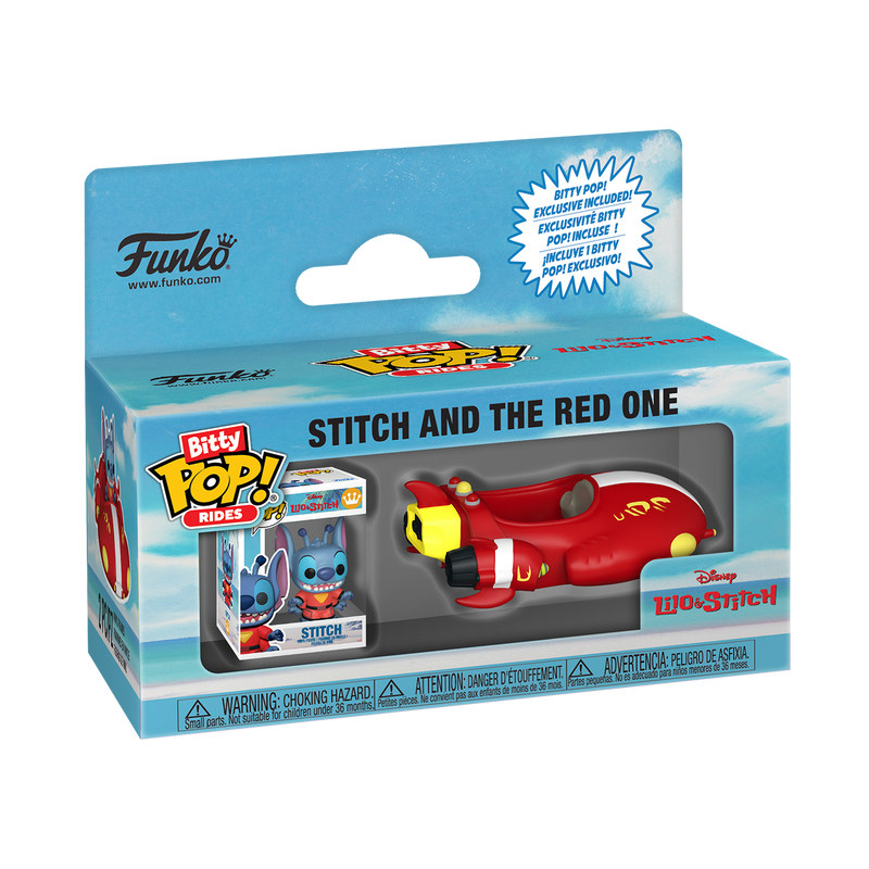 FUNKO BITTY POP THE RED ONE RIDES STITCH 85522 NOVO ORIGINAL em Oferta na Shopee