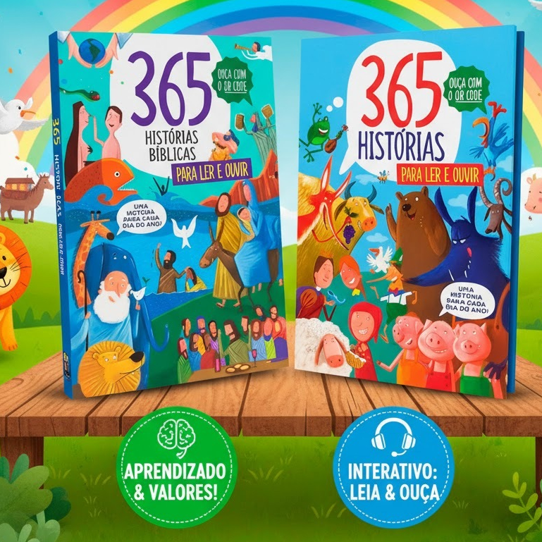 Kit C/2 Livros / 365 Histórias Bíblicas + 365 Hi ...