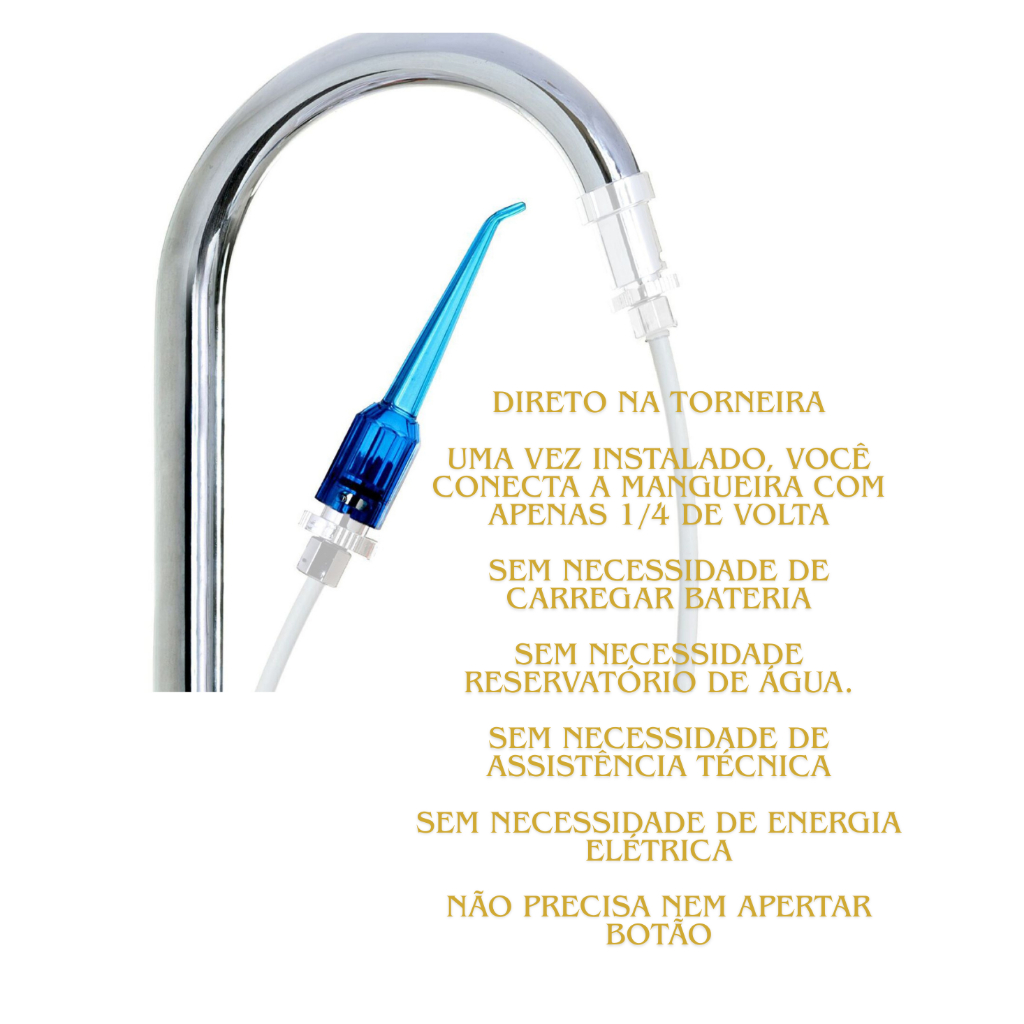 DENTVAP CLEAN Irrigador Bucal Oral Para Uso direto na torneira Não usa Eletricidade Dentvap em Oferta na Shopee