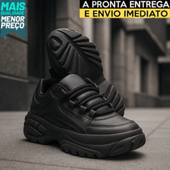 Tenis Plataforma Feminino Conforto Extremo Moda do Momento