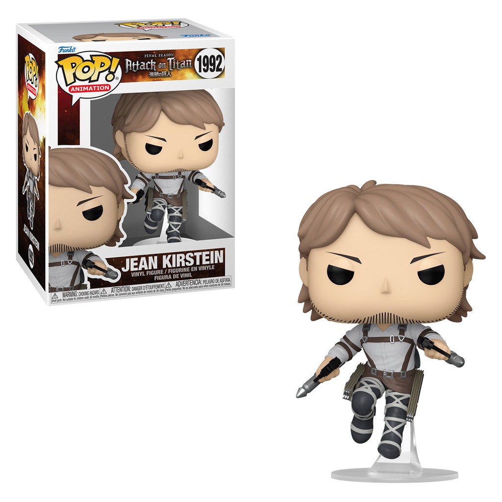 FUNKO POP JEAN KIRSTEIN ATTACK ON TITAN 1992 NOVO ORIGINAL em Oferta na Shopee