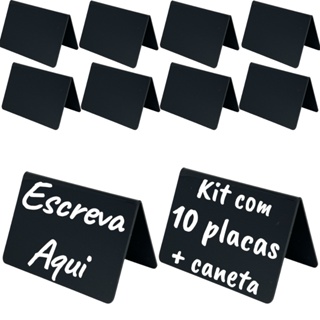 Placa Display em V Buffet Self-service Restaurante Balcão Porta Preços Vitrine Estufas Kit c/ 10 und em Oferta na Shopee