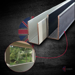 Perfil U De Fixo Para Box Porta Janela De Alumínio U Cavalinho U Reforçado 08mm em Oferta na Shopee