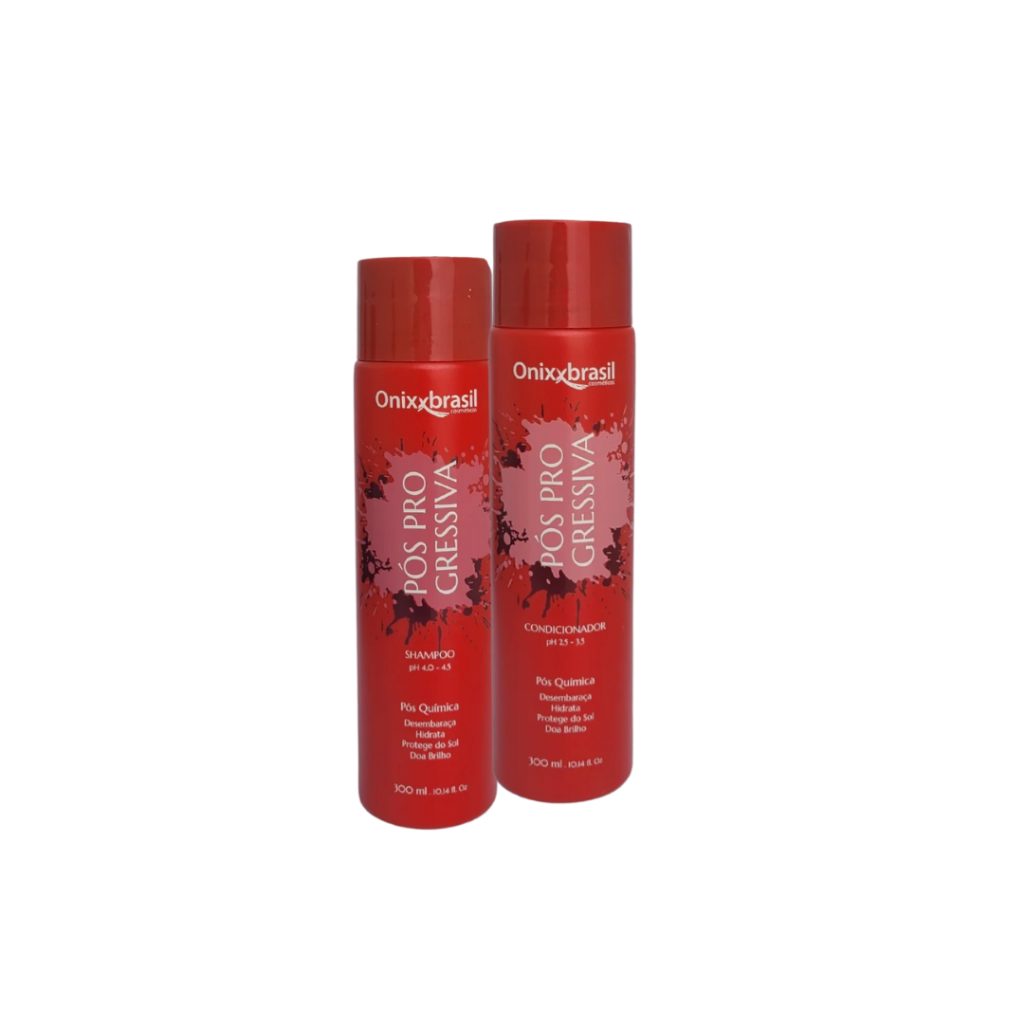 Kit Shampoo e Condicionador Pós Progressiva 300ml Onixx brasil