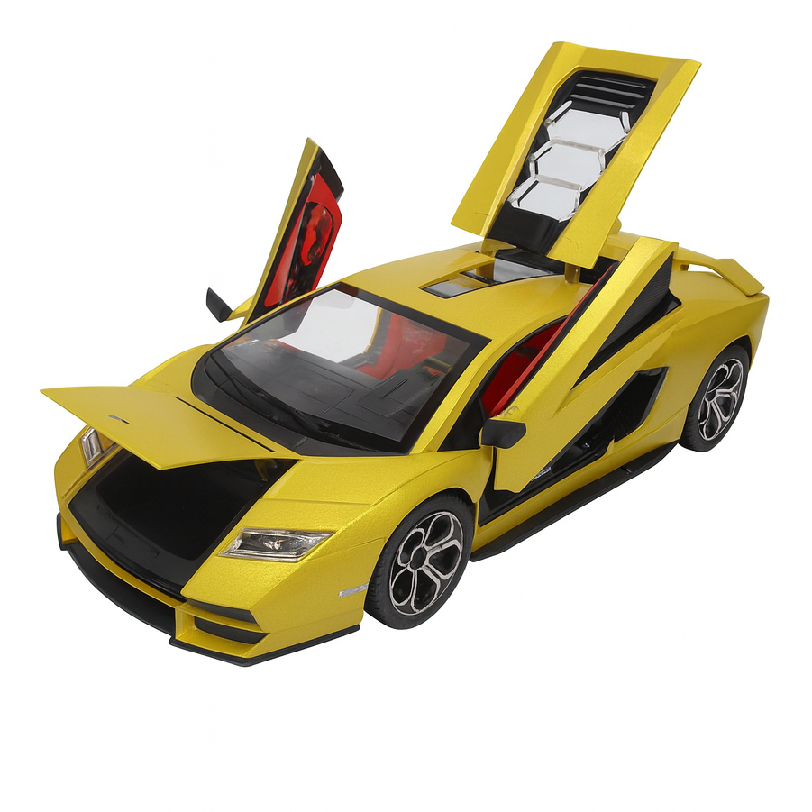 Miniatura Carro de Corrida Lamborghini Countach com Luz e Som – Escala 1/24