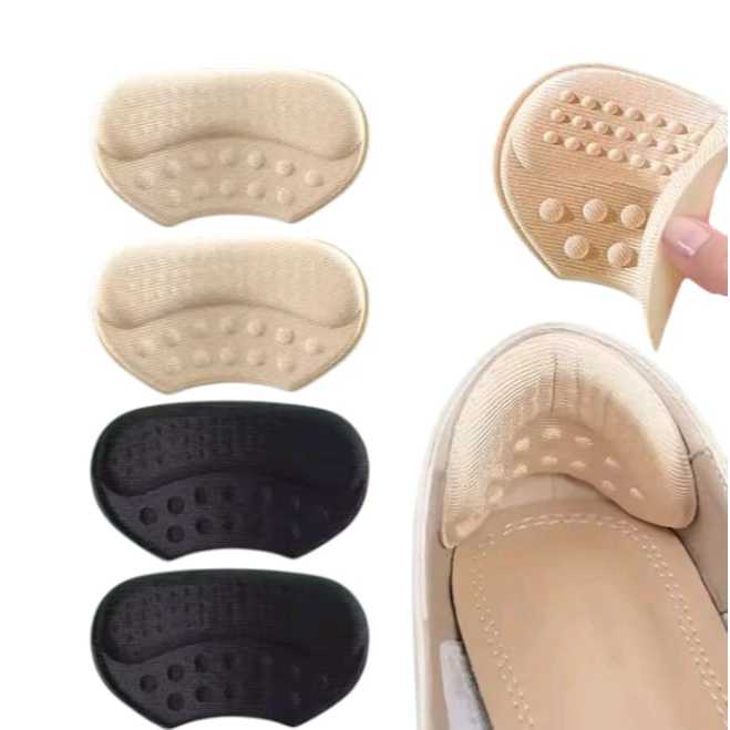 Protetor de Calcanhar com Almofada Antiatrito – 4 Unidades (2 Pares) Espuma de Memória Begê ou Preto em Oferta na Shopee