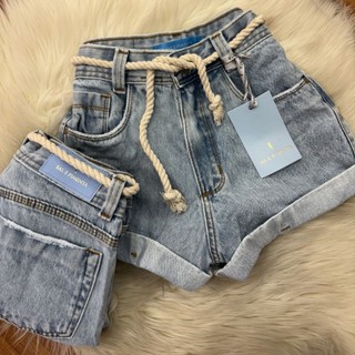 Shorts Jeans Pimenta Original - Sal e Pimenta Com Elastano Cintura Alta