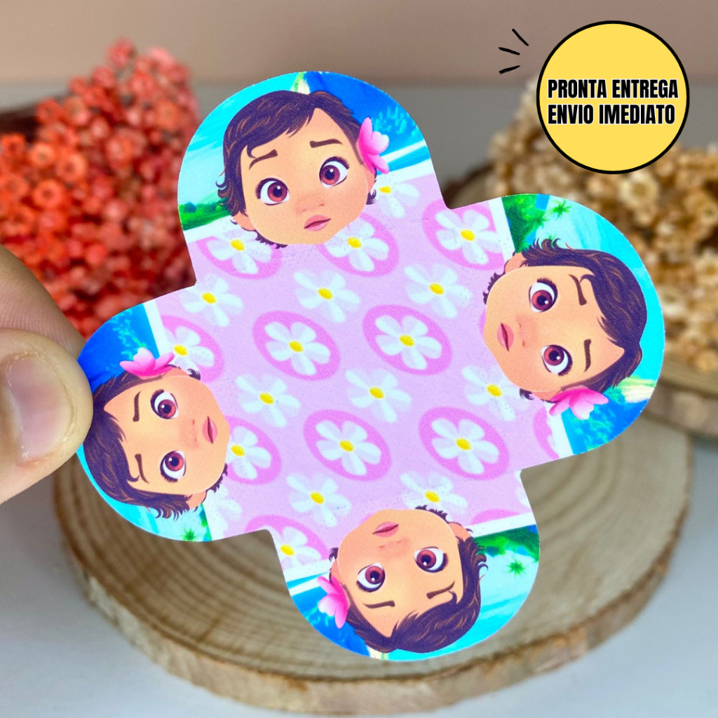100 Forminhas para doces MOANA BABY , 4 pétalas brigadeiro Festa infantil Doces Aniversario Decoração Aniversário