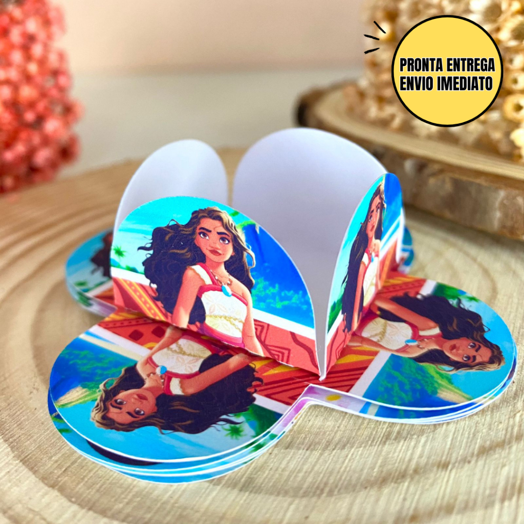 100 Forminhas para doces MOANA , 4 pétalas brigadeiro Festa infantil Doces Aniversario Decoração Aniversário