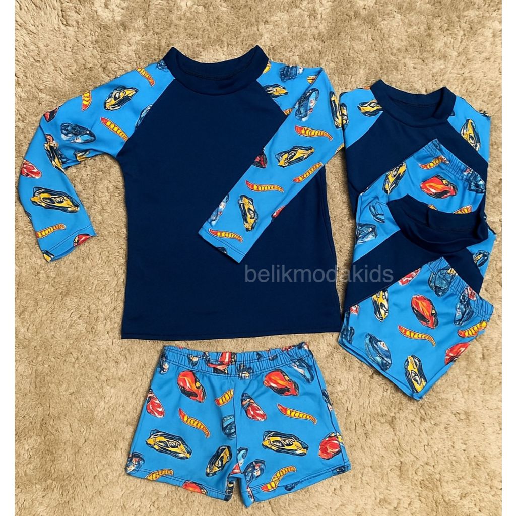 Conjunto Blusa Térmica + Sunga Boxer Infantil Hot Wheels Menino Moda Praia Proteção Uv 2 A 10 Anos Camisa Verão Natação em Oferta na Shopee