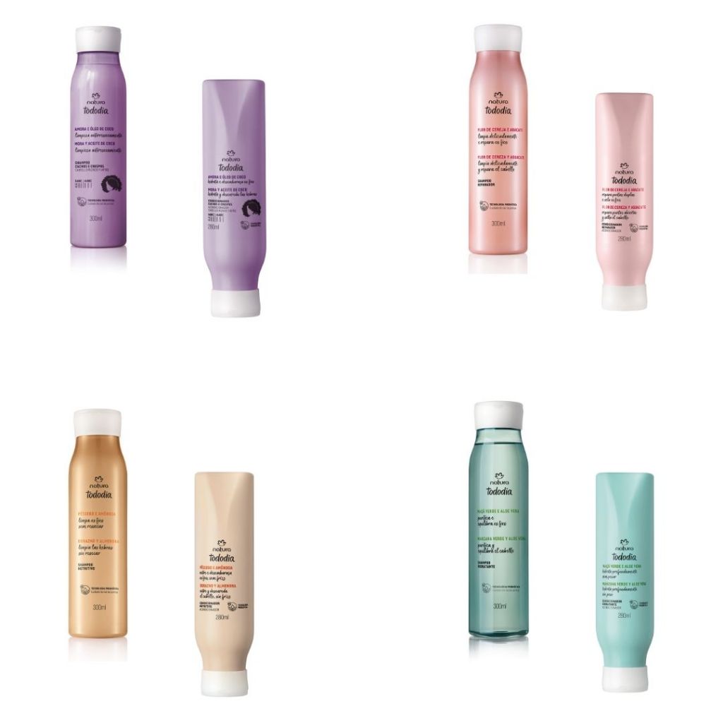 Shampoo condicionador Tododia Cronograma Natura 300 e 200ml