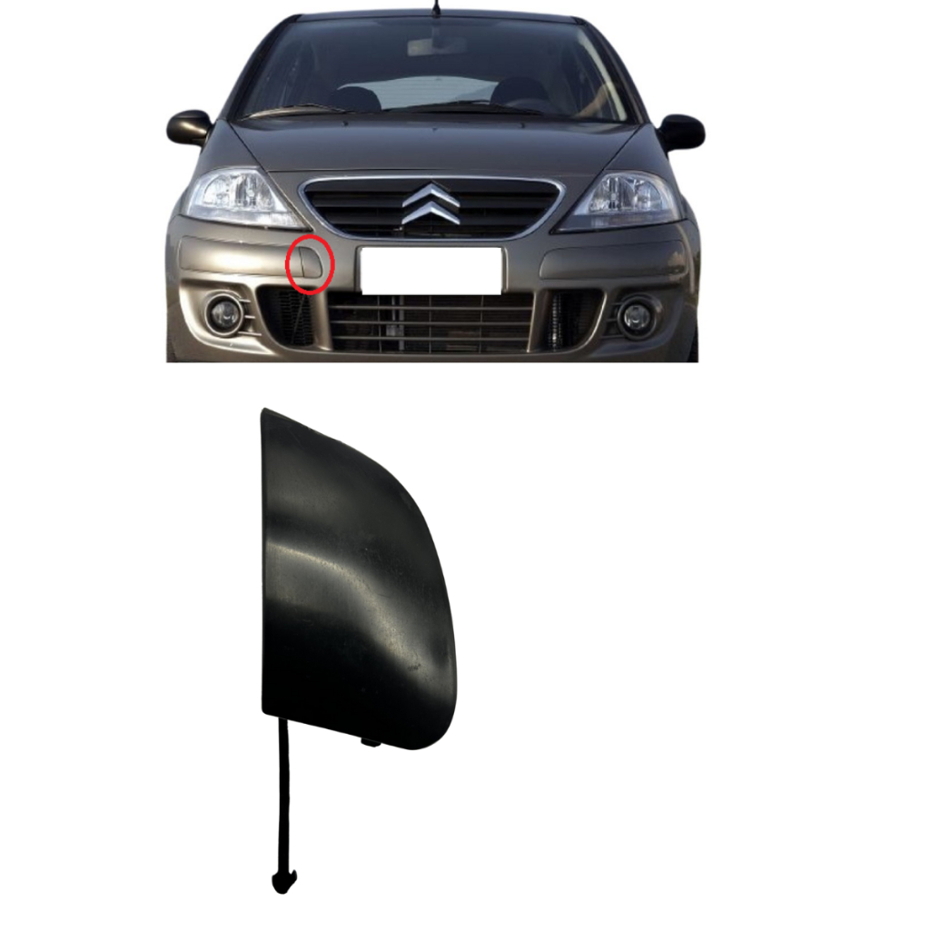 Tampa Reboque Dianteiro Citroen C3 2008 2009 2010 2011 2012 em Oferta na Shopee