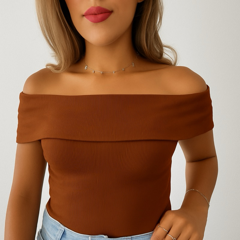 Blusinha Elegante Tomara que caia Blusa Canelada Ombro a Ombro Feminina Premium P M G GG Preto Bege Marrom em Oferta na Shopee