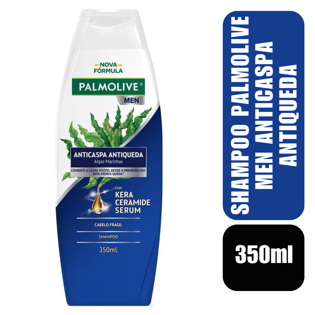 Shampoo Palmolive Men Anticaspa Antiqueda 350ml em Oferta na Shopee