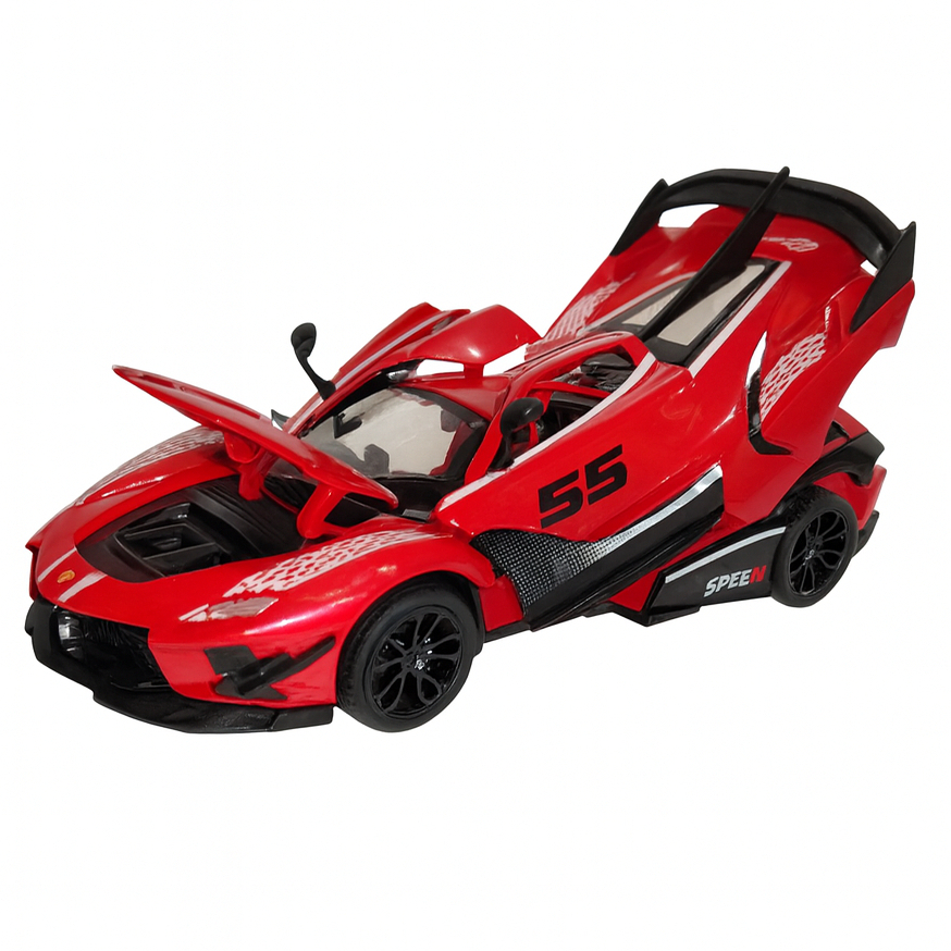 Miniatura Carro de Corrida Ferrari FXX-K 1/24 com Luz e Som