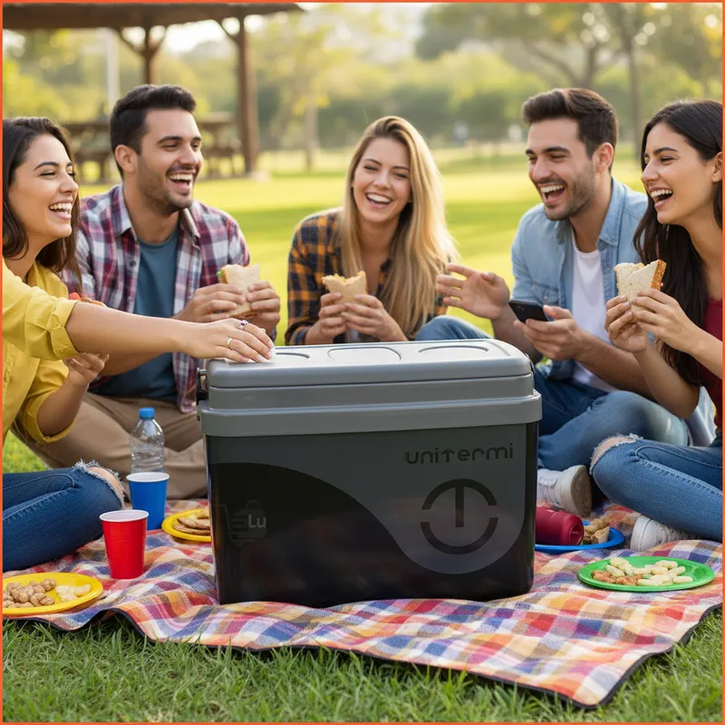 Caixa Cooler Térmica Floripa 7,5 Litros Praia 12 Latas Camping unitermi cozinha com tampa porta copos decorações Mor