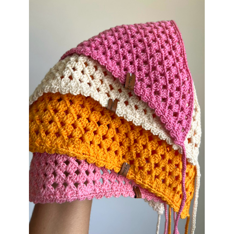 Bandana de Crochê Verão 2026 Estilo Europeu