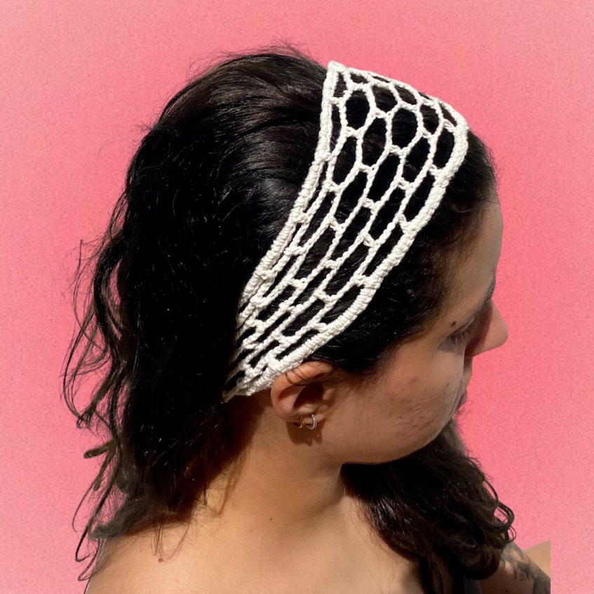 Faixa de Cabelo Crochê Feito à mão Bandana Acessório de cabeça Dohra
