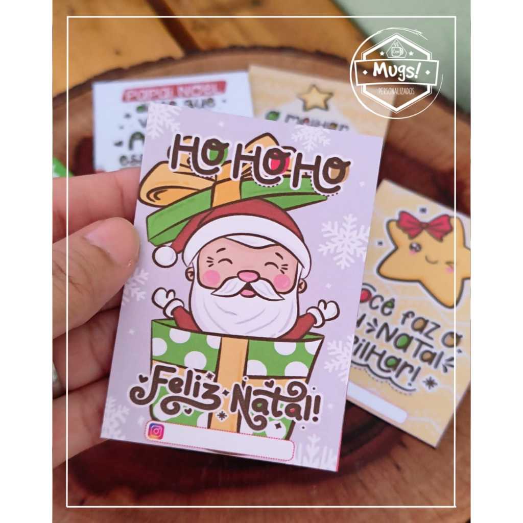 Cartão de agradecimento ao cliente Feliz Natal_6x8,5cm_MOD156