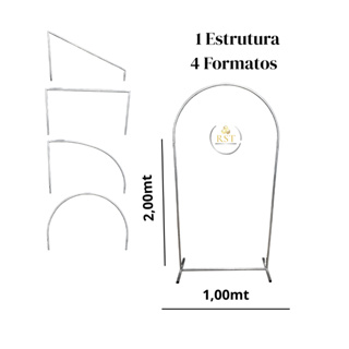 Painel Arco 4em1 Suporte Estrutura 2x1 Para Decoração de Festas e Eventos Sem Pintura Galvanizado em Oferta na Shopee