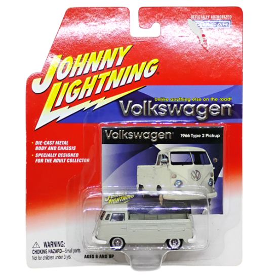 miniatura Johnny lightning volkswagen 1966 type 2 pickup - Kombi cinza 1/64
