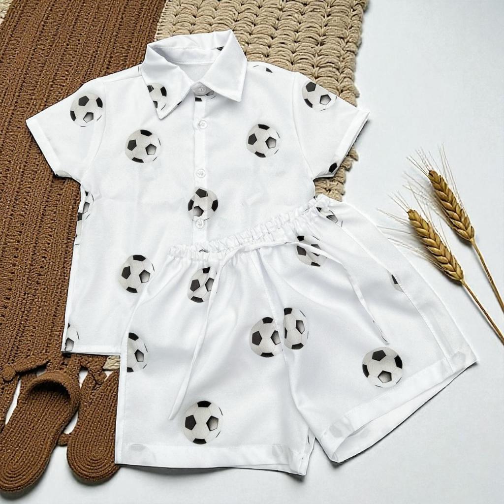 conjunto tematico aniversario social BOLA FUTEBOL mauricinho em Oferta na Shopee