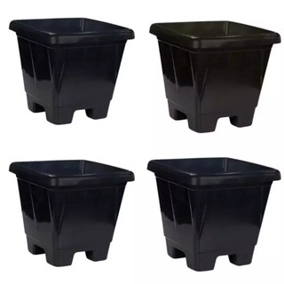 Kit 4 Vasos de Plástico 8 Litros para Plantas – Resistente, Leve e Ideal para Jardim