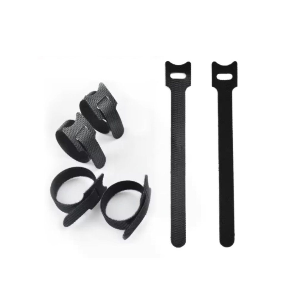 Kit 25/50/100 unid Organizador Cabos Fios Velcro Reutilizável Abraçadeira Ajustável Prendedor