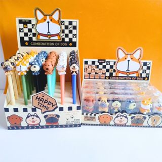 Kit Caneta em Gel e Apontador Escolar Pet / Cachorro, Gatinho / Papelaria Fofa em Oferta na Shopee