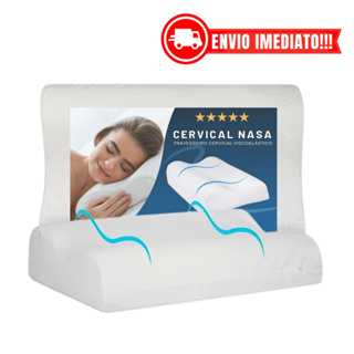 Travesseiro Cervical Nasa Ortopédico Alto Luxo Antialérgico em Oferta na Shopee