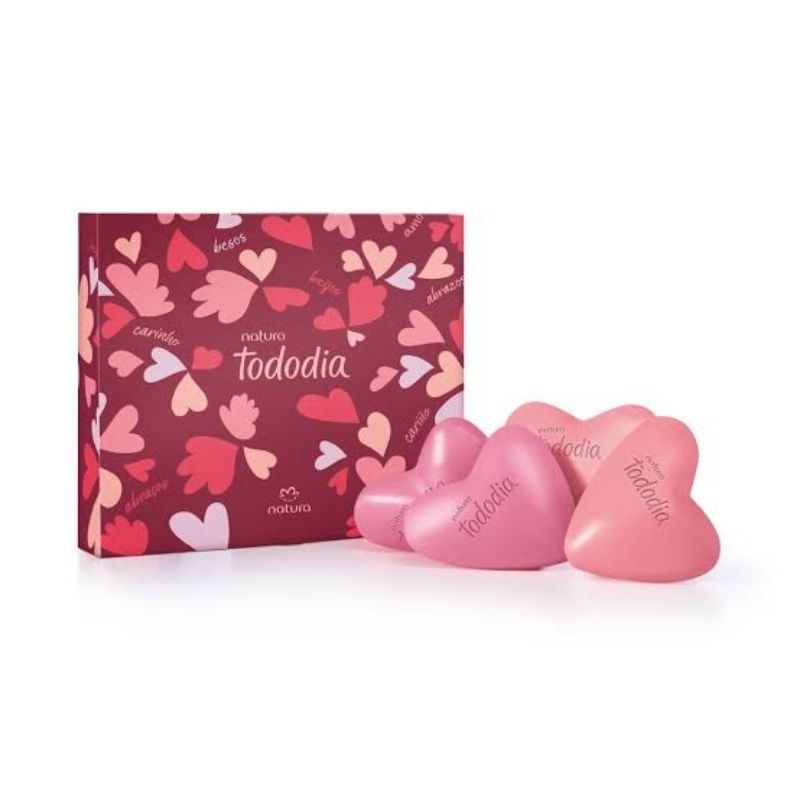 Presente Natura Tododia Sabonetes Sortidos Corações (4 barras)
