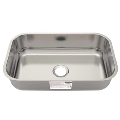 Cuba de Aço Inox Acetinado Tramontina 56x34x14,5 cm – Retangular Standard 24,5L 94085556