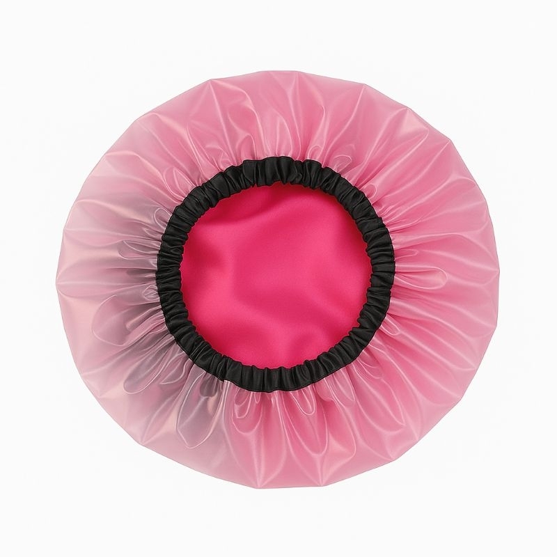 touca de banho cetim/ 2 em 1  /hidratação .