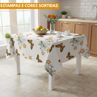 Toalha de Mesa Barata Plástico Polietileno 140x140cm Estampas Sortidas Decoração Cozinha - Envio Imediato em Oferta na Shopee