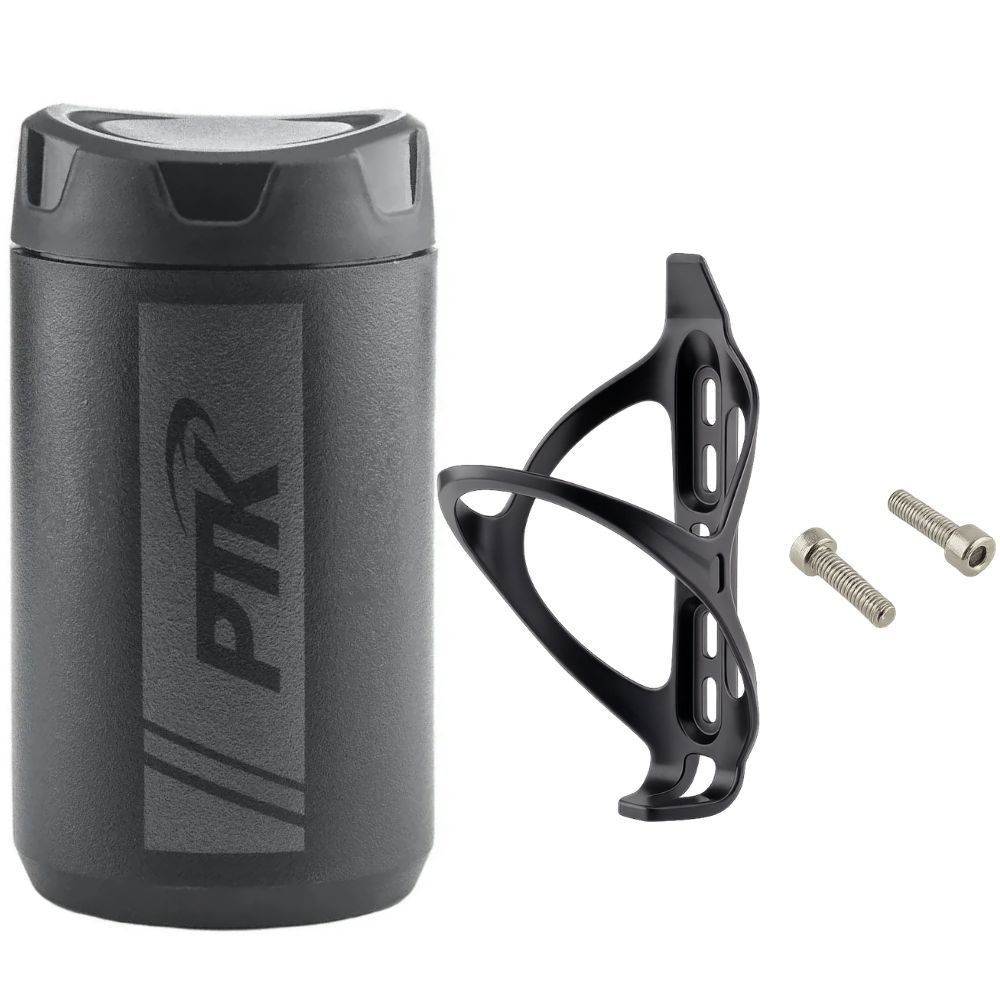 Garrafa Porta Treco Objeto Ferramenta Caramanhola Bike 500ml Ptk Varias Cores + Suporte