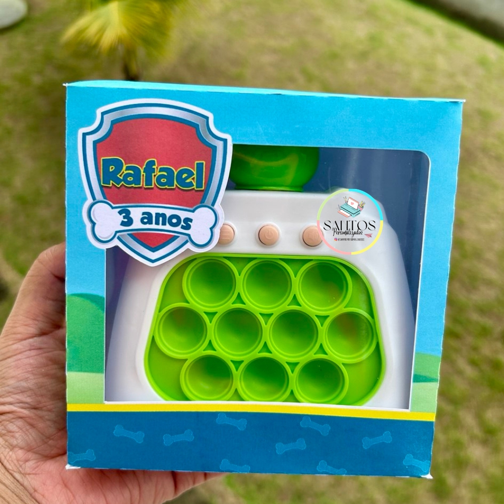 Caixa Premium com Visor para Pop It Eletrônico – Personalizada em Qualquer Tema em Oferta na Shopee