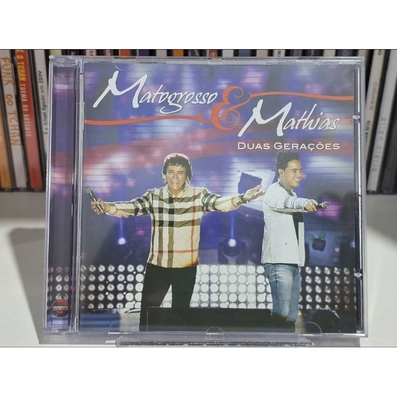CD MATOGROSSO E MATHIAS - DUAS GERAÇÕES  - AO VIVO - SERTANEJO