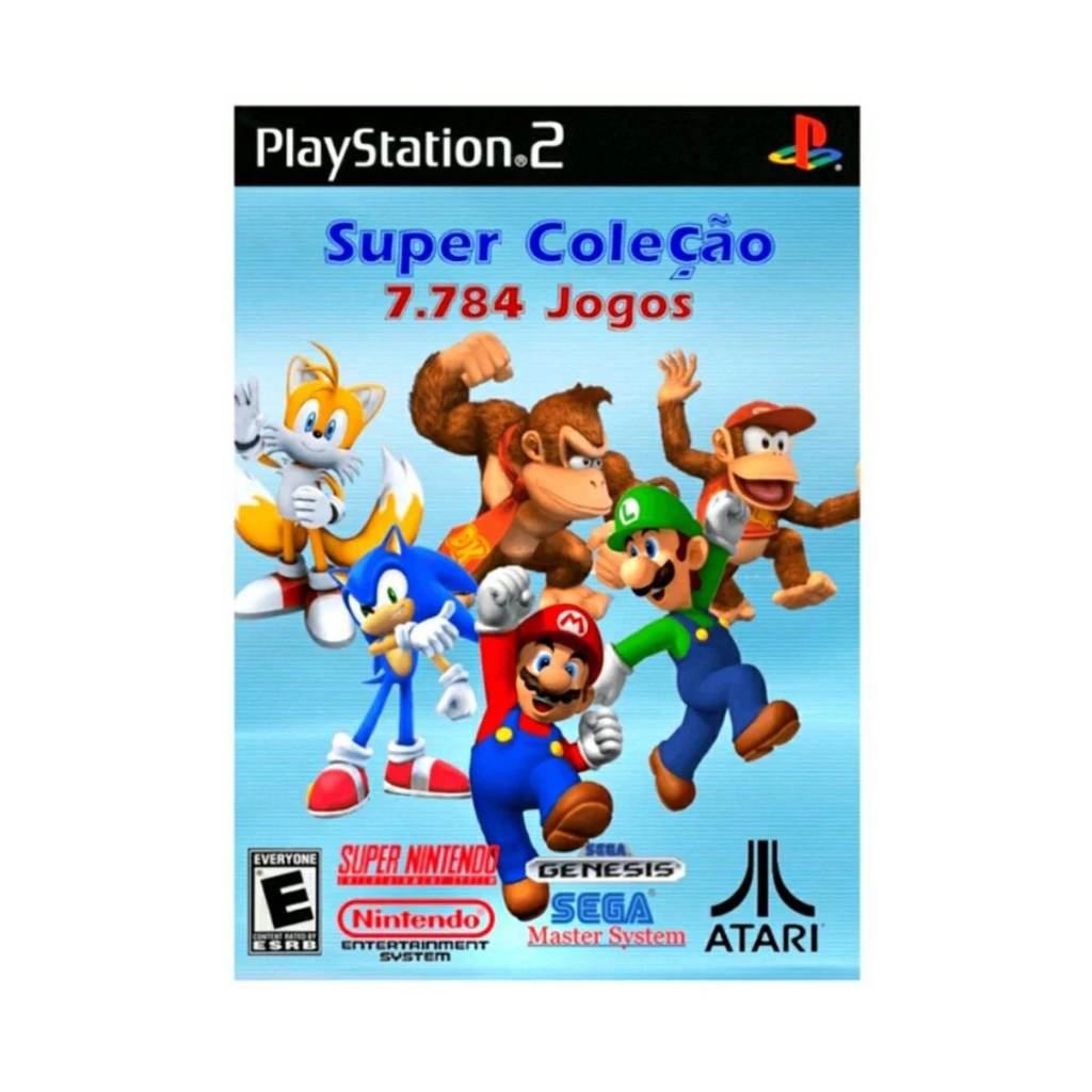 Super coleção 7784 jogos Playstation 2 em Oferta na Shopee
